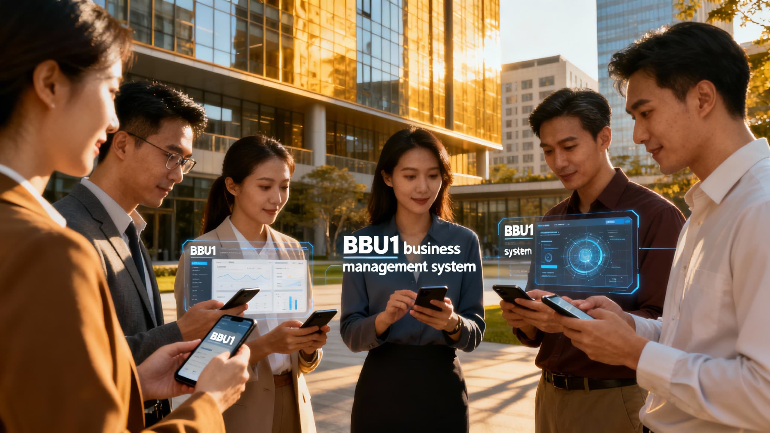 Modern office analyzing data